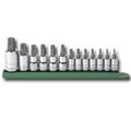 Makeithappen 13 Piece 1/4 3/8 and 1/2 Inch Drive Tamper Proof Torx Socket Set MA62829